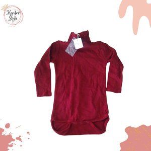 BONPOINT red baby singlet underwear cotton longS